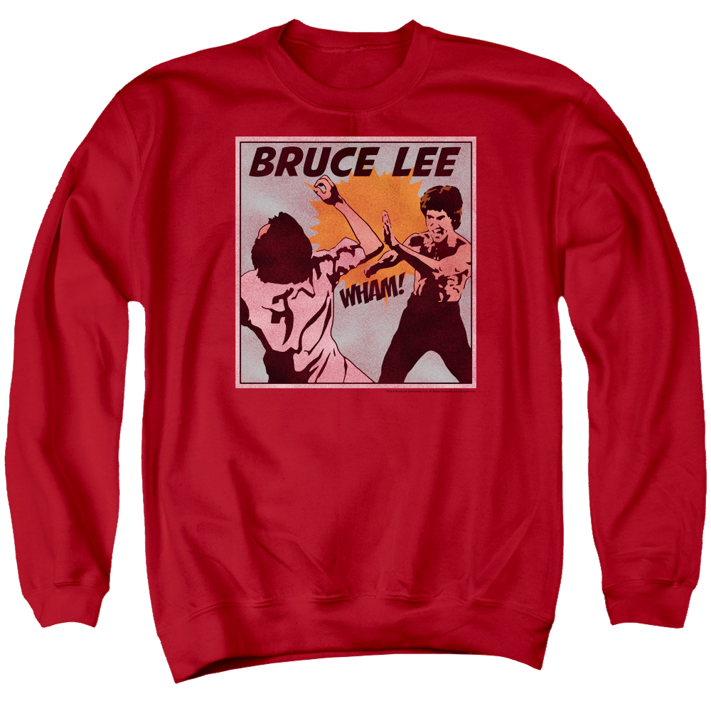 Bruce Lee Comic Panel - Men's Crewneck Sweatshirt Men's Crewneck Sweatshirt Bruce Lee