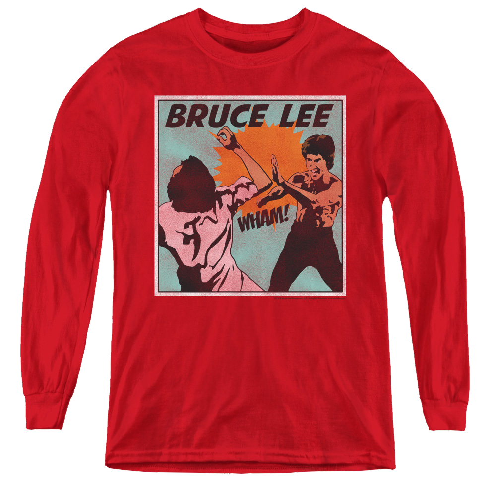 Bruce Lee Comic Panel - Youth Long Sleeve T-Shirt Youth Long Sleeve T-Shirt Bruce Lee