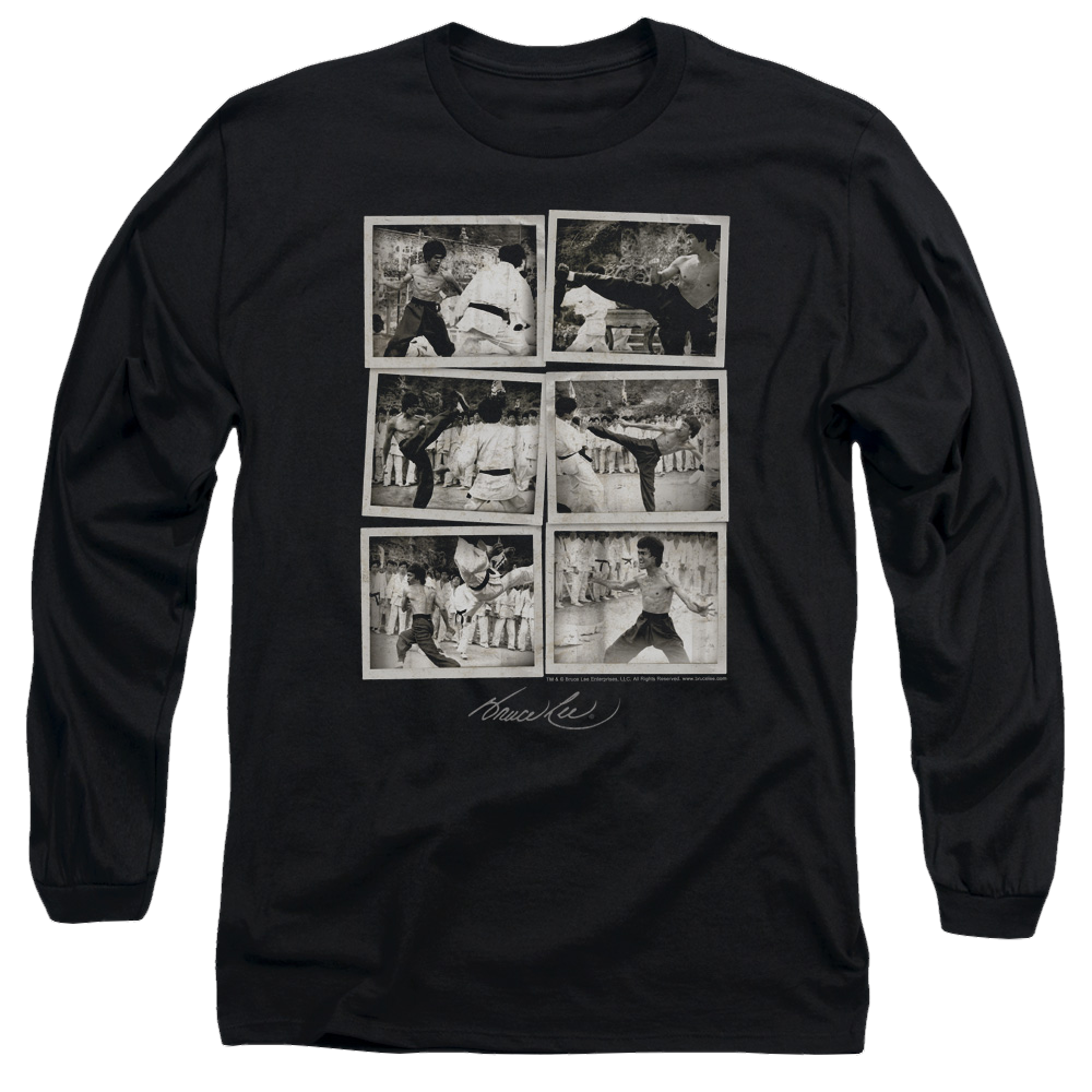 Bruce Lee Snap Shots - Men's Long Sleeve T-Shirt Men's Long Sleeve T-Shirt Bruce Lee
