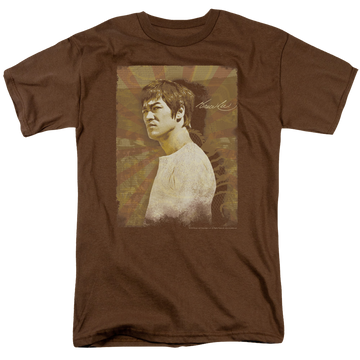 Coffee men's regular fit t-shirt with Bruce Lee Anger graphic