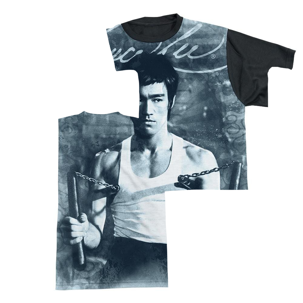 Bruce Lee Nunchucks - Men's Black Back T-Shirt Men's Black Back T-Shirt Bruce Lee