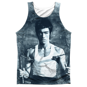 Bruce Lee Nunchucks men's all-over print tank