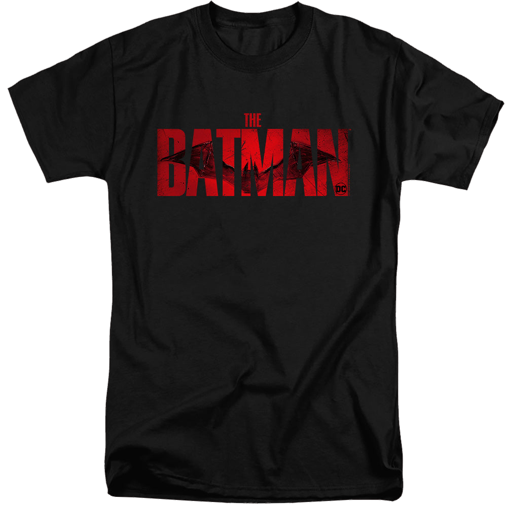 The Batman (2022) Crimson Drawn Bat Logo - Men's Tall Fit T-Shirt Men's Tall Fit T-Shirt Batman