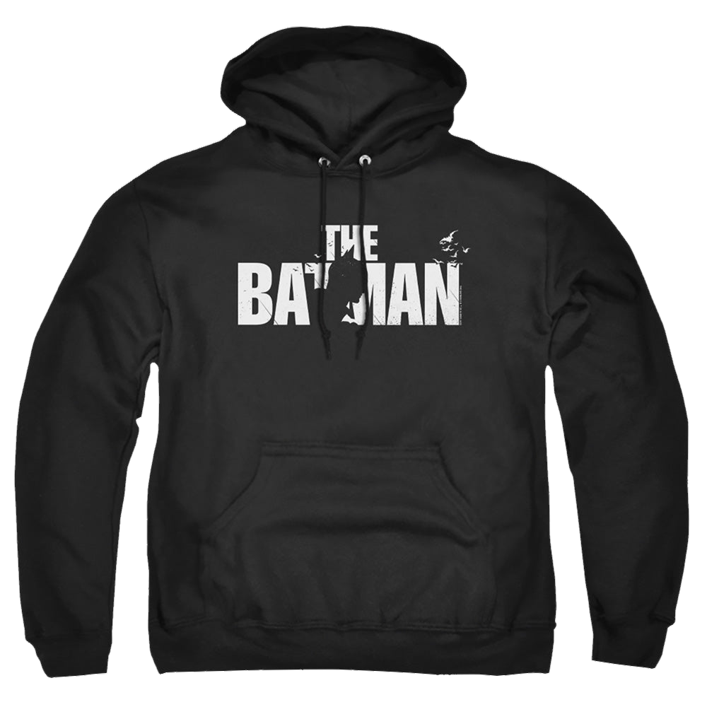 The Batman (2022) Silhouette Title - Pullover Hoodie Pullover Hoodie Batman
