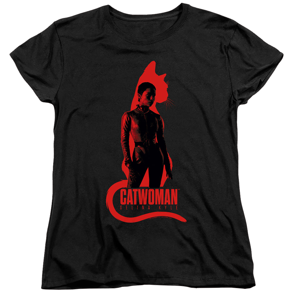 The Batman (2022) Selina Kyle Cat Silhouette - Women's T-Shirt Women's T-Shirt Batman
