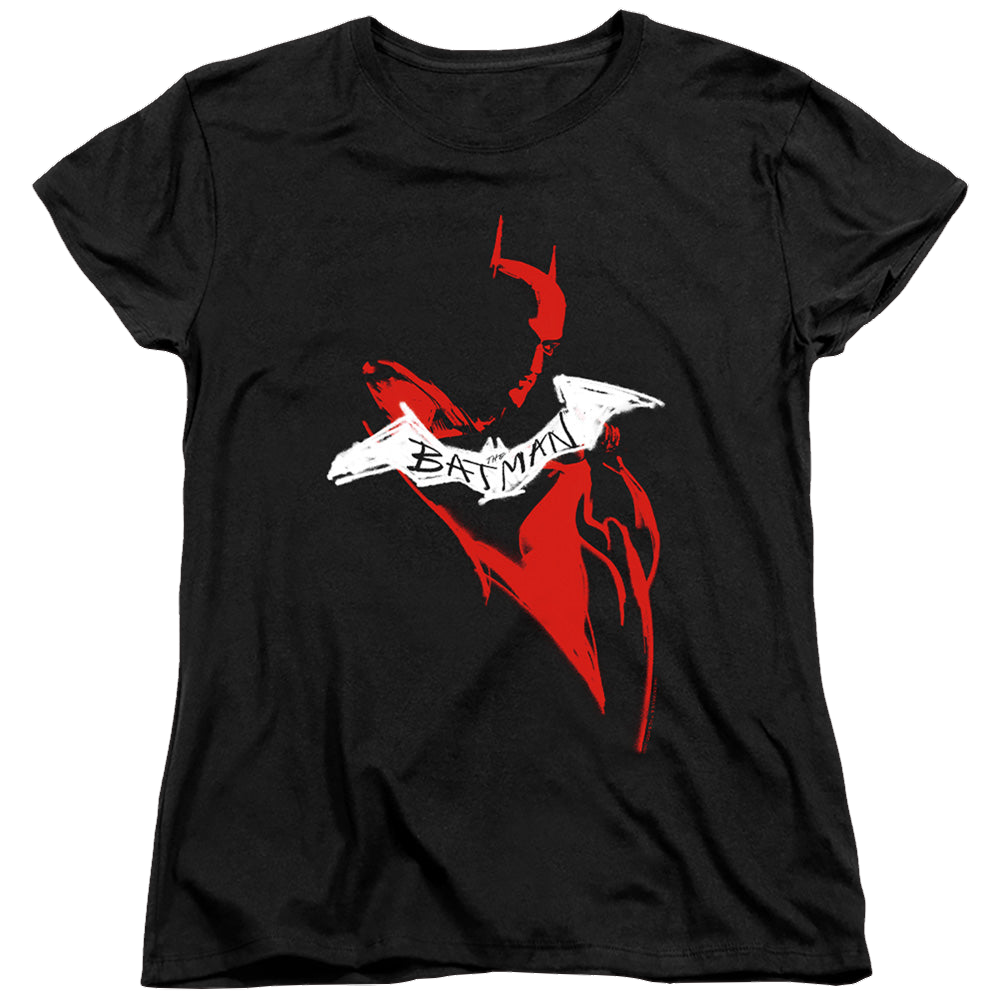The Batman (2022) Hand Drawn Silhouette - Women's T-Shirt Women's T-Shirt Batman