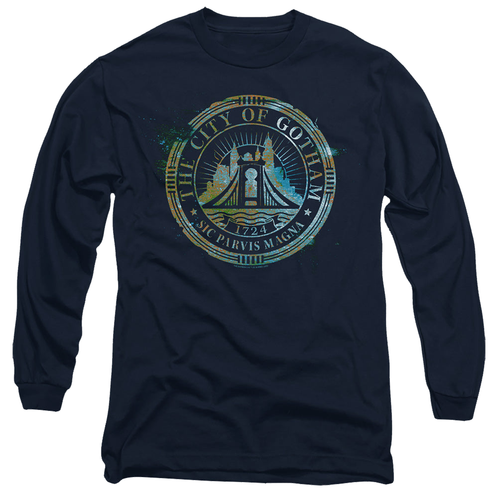 The Batman (2022) City Of Gotham - Men's Long Sleeve T-Shirt Men's Long Sleeve T-Shirt Batman