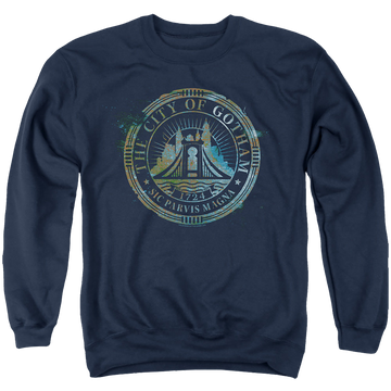 The Batman (2022) City Of Gotham - Men's Crewneck Sweatshirt Men's Crewneck Sweatshirt Batman