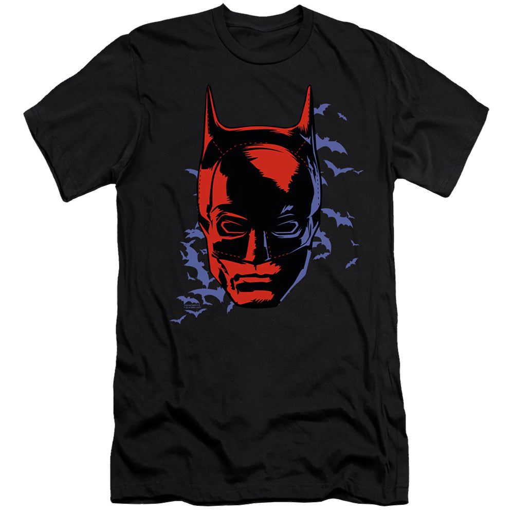 The Batman (2022) Shadowed Headshot - Men's Premium Slim Fit T-Shirt Men's Premium Slim Fit T-Shirt Batman