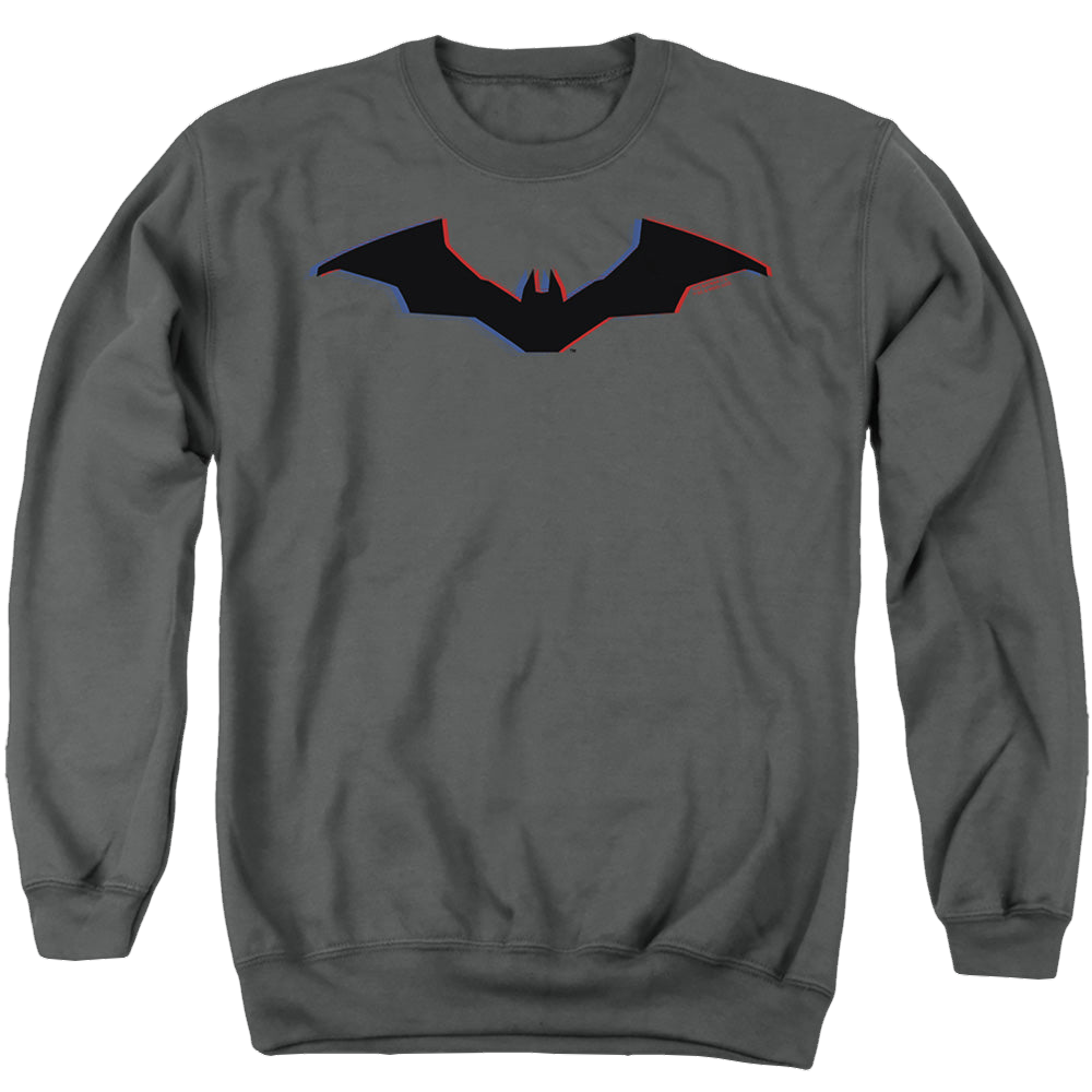 The Batman (2022) Tri-Color Bat Silhouette - Men's Crewneck Sweatshirt Men's Crewneck Sweatshirt Batman