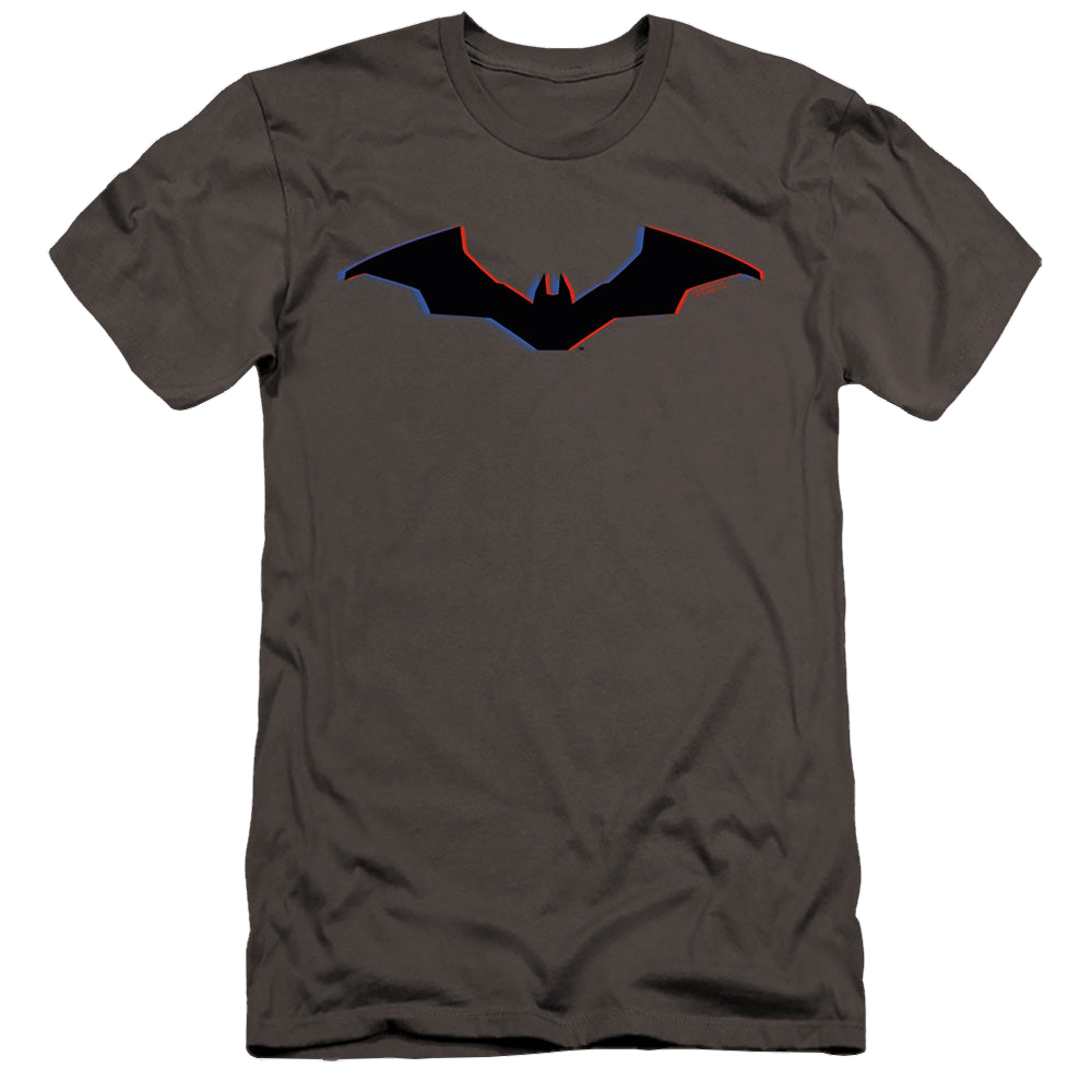 The Batman (2022) Tri-Color Bat Silhouette - Men's Premium Slim Fit T-Shirt Men's Premium Slim Fit T-Shirt Batman