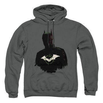 The Batman (2022) Silhouette With Riddler Logo - Pullover Hoodie Pullover Hoodie Batman