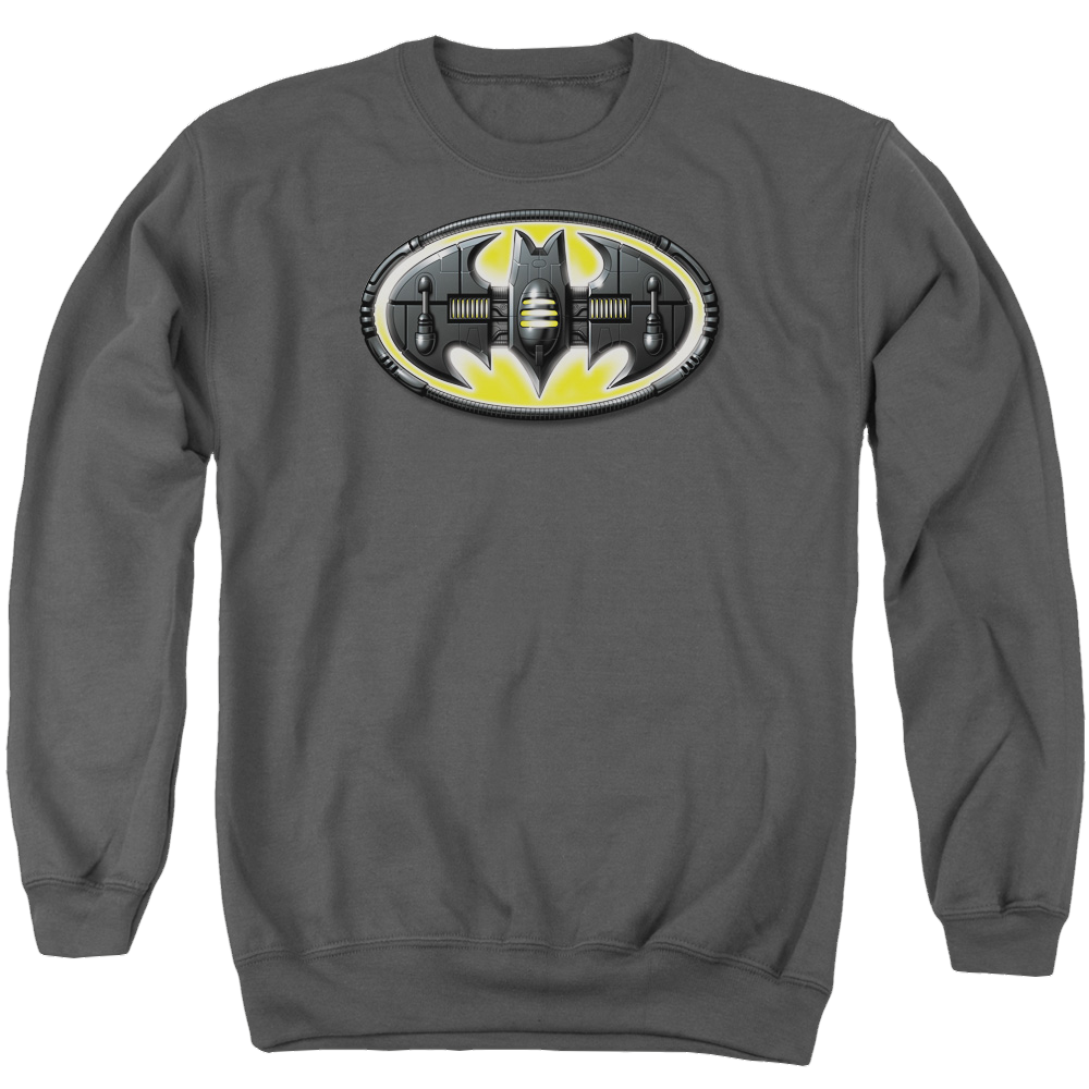 Batman Bat Mech Logo - Men's Crewneck Sweatshirt Men's Crewneck Sweatshirt Batman
