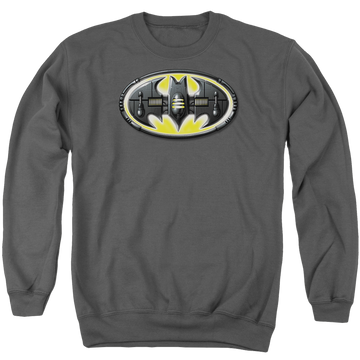 Batman Bat Mech Logo - Men's Crewneck Sweatshirt Men's Crewneck Sweatshirt Batman