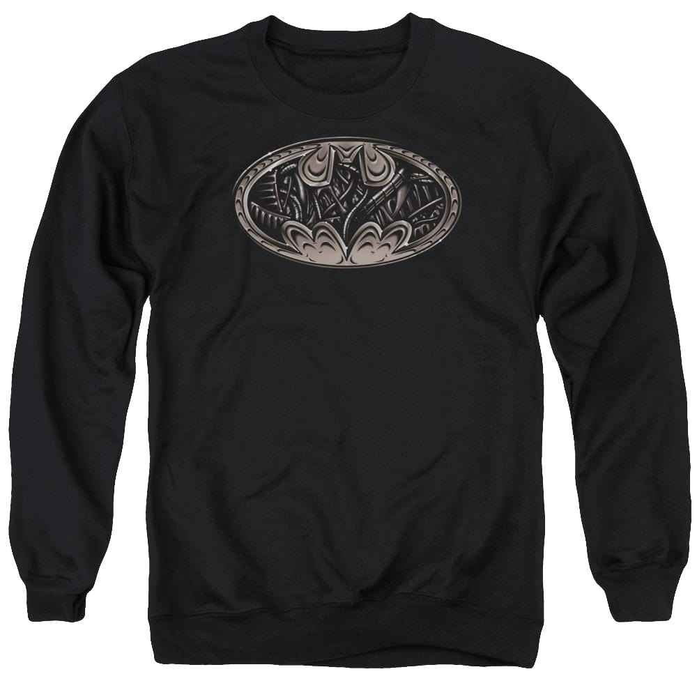 Batman Bio Mech Bat Shield - Men's Crewneck Sweatshirt Men's Crewneck Sweatshirt Batman
