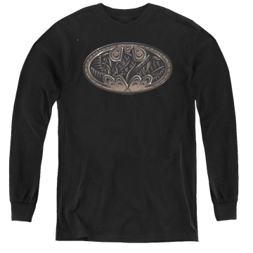 Dc Batman Bio Mech Bat Shield - Youth Long Sleeve T-Shirt Youth Long Sleeve T-Shirt Batman