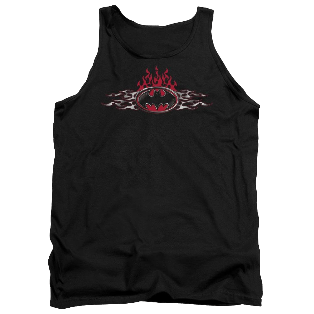 Batman Steel Flames Logo Men's Tank Men's Tank Batman