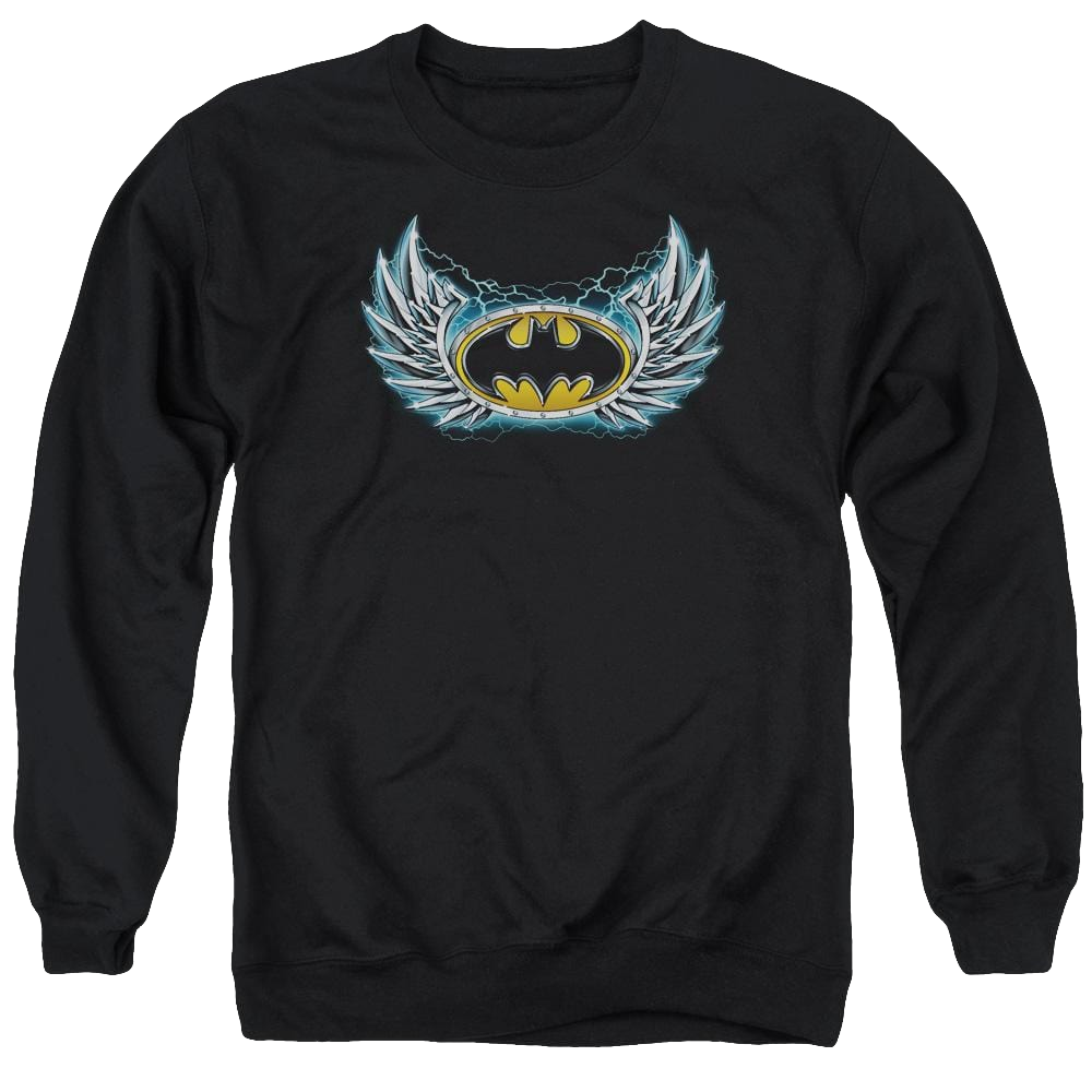 Batman Steel Wings Logo - Men's Crewneck Sweatshirt Men's Crewneck Sweatshirt Batman