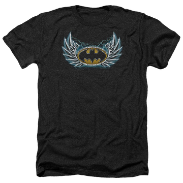 Batman Steel Wings Logo - Men's Heather T-Shirt Men's Heather T-Shirt Batman