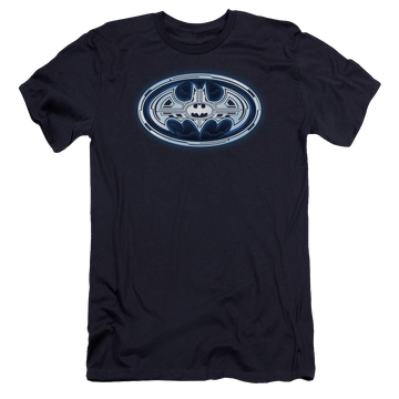 Batman Cyber Bat Shield - Men's Premium Slim Fit T-Shirt Men's Premium Slim Fit T-Shirt Batman