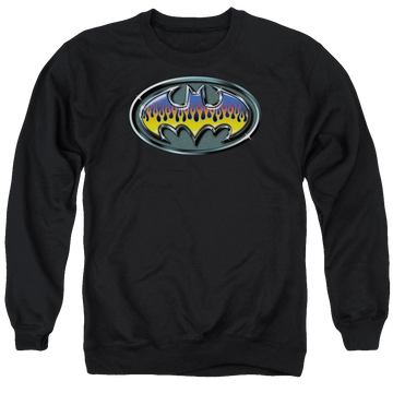 Batman Hot Rod Shield - Men's Crewneck Sweatshirt Men's Crewneck Sweatshirt Batman