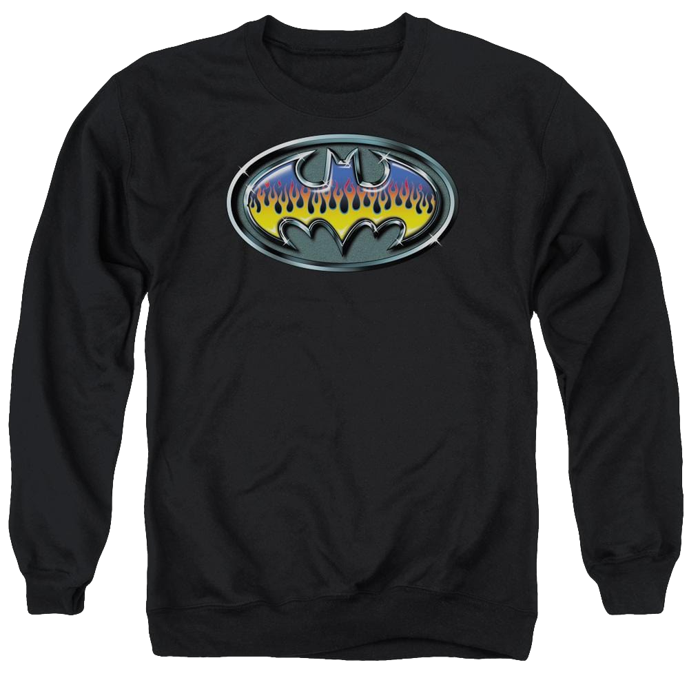 Batman Hot Rod Shield - Men's Crewneck Sweatshirt Men's Crewneck Sweatshirt Batman