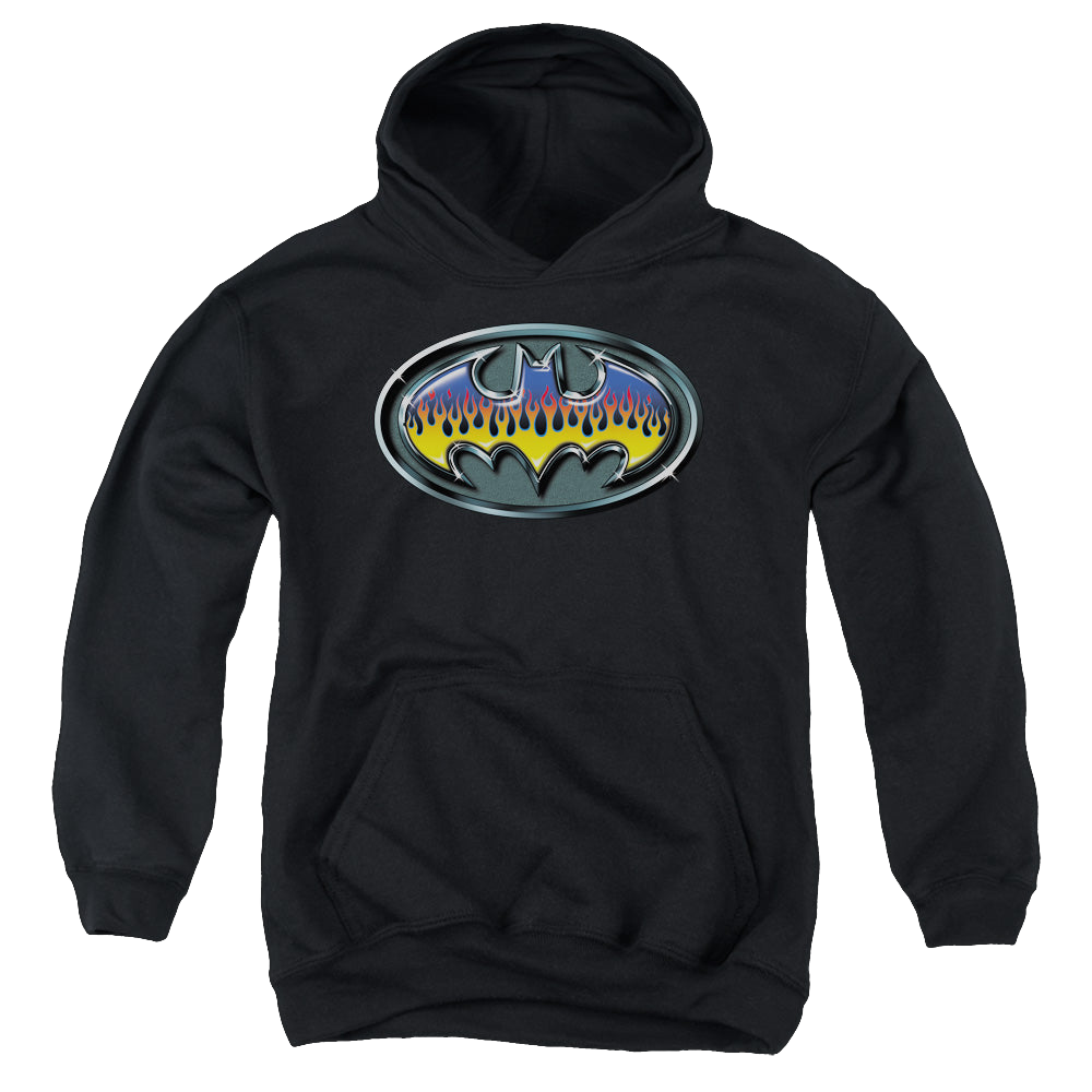 DC Batman Hot Rod Shield - Youth Hoodie Youth Hoodie (Ages 8-12) Batman