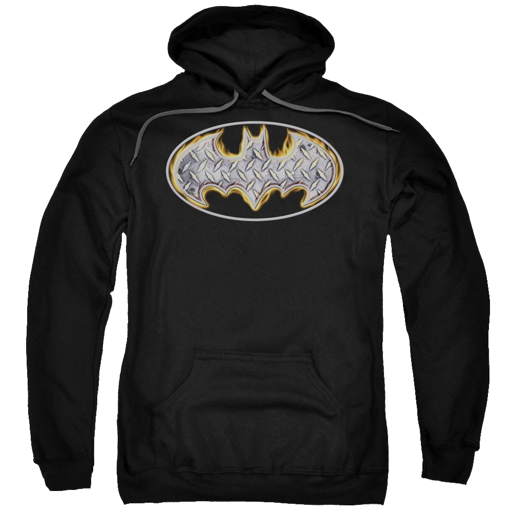 Batman Steel Fire Shield - Pullover Hoodie Pullover Hoodie Batman