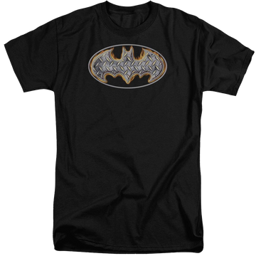 Batman Steel Fire Shield - Men's Tall Fit T-Shirt Men's Tall Fit T-Shirt Batman