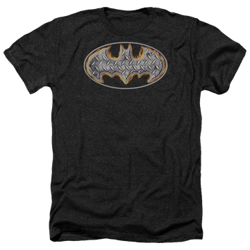 Batman Steel Fire Shield - Men's Heather T-Shirt Men's Heather T-Shirt Batman