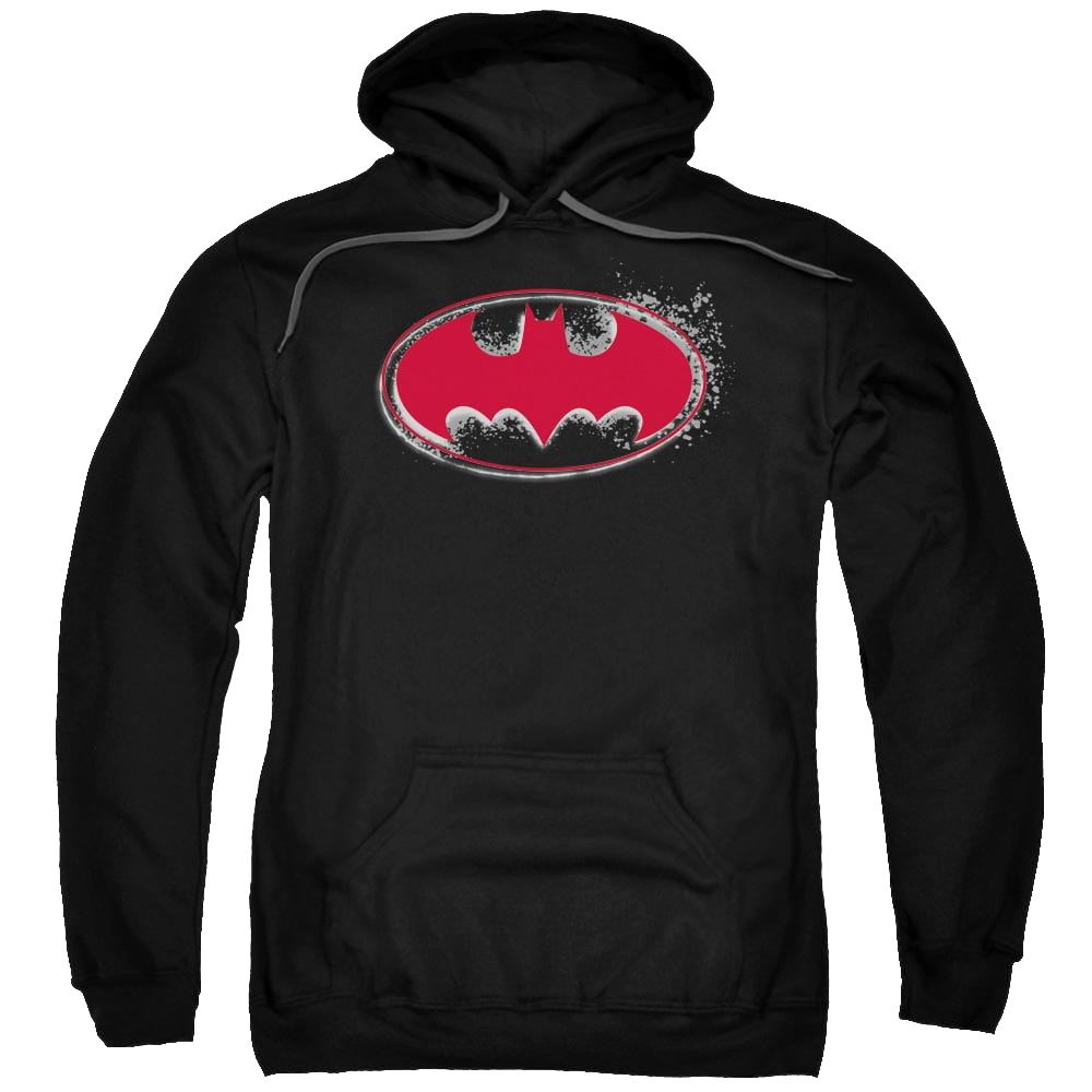 Batman Hardcore Noir Bat Logo - Pullover Hoodie Pullover Hoodie Batman