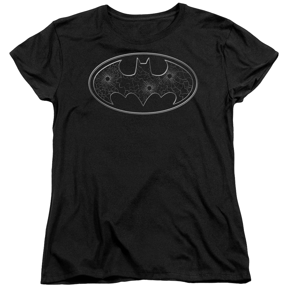 Batman Glass Hole Logo - Women's T-Shirt Women's T-Shirt Batman