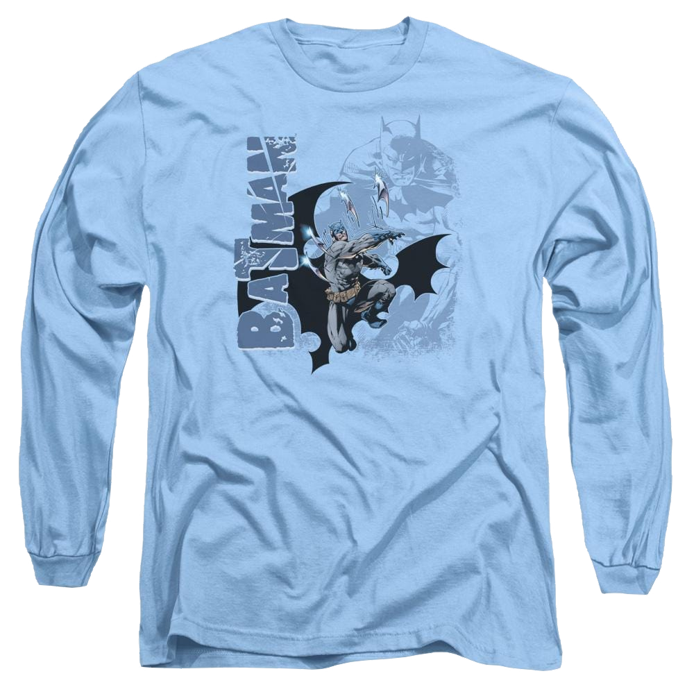 Batman Throwing Blades - Men's Long Sleeve T-Shirt Men's Long Sleeve T-Shirt Batman
