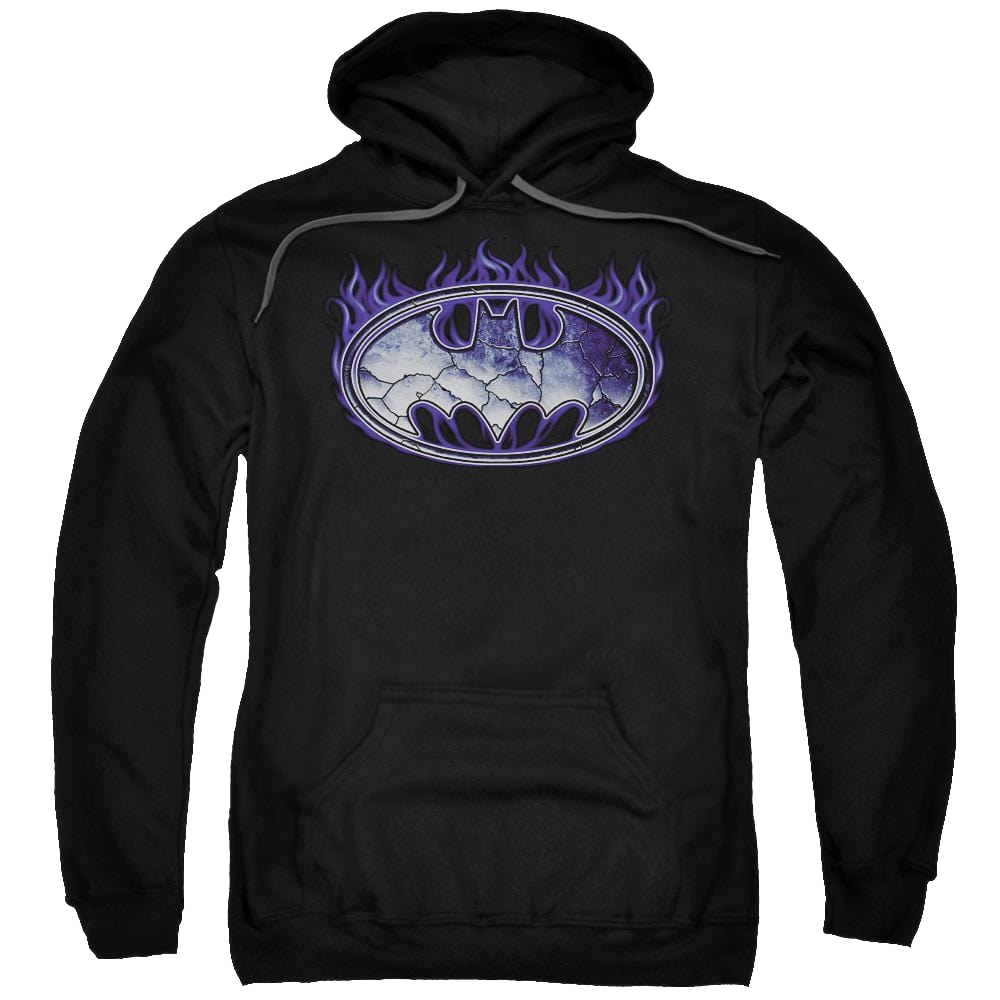 Batman Cracked Shield - Pullover Hoodie Pullover Hoodie Batman