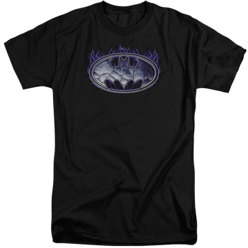 Batman Cracked Shield - Men's Tall Fit T-Shirt Men's Tall Fit T-Shirt Batman