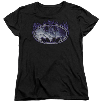 Batman Cracked Shield - Women's T-Shirt Women's T-Shirt Batman