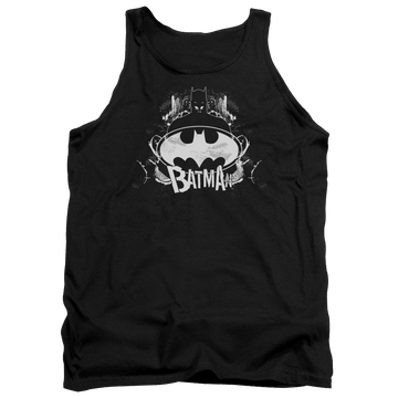 Black men's tank with Batman Grim & Gritty graphic