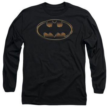Batman Black & Gold Embossed - Men's Long Sleeve T-Shirt Men's Long Sleeve T-Shirt Batman