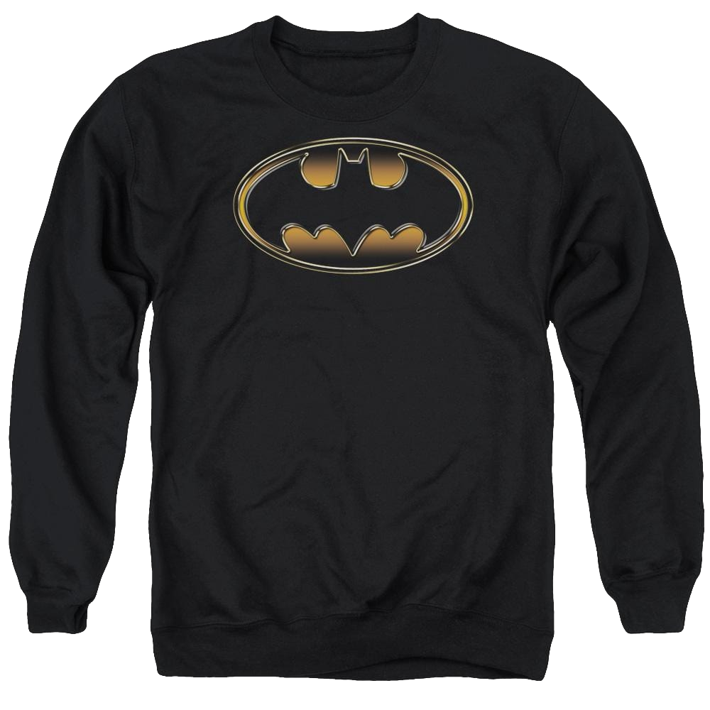 Batman Black & Gold Embossed - Men's Crewneck Sweatshirt Men's Crewneck Sweatshirt Batman