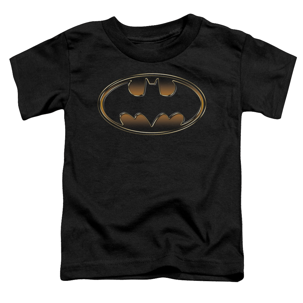 DC Batman Black & Gold Embossed - Toddler T-Shirt Toddler T-Shirt Batman