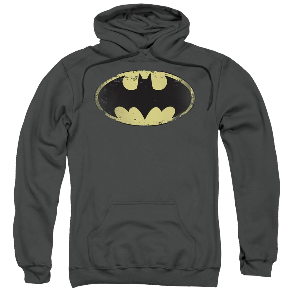 Batman Distressed Shield - Pullover Hoodie Pullover Hoodie Batman