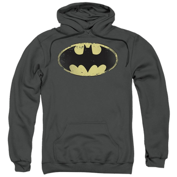 Batman Distressed Shield - Pullover Hoodie Pullover Hoodie Batman