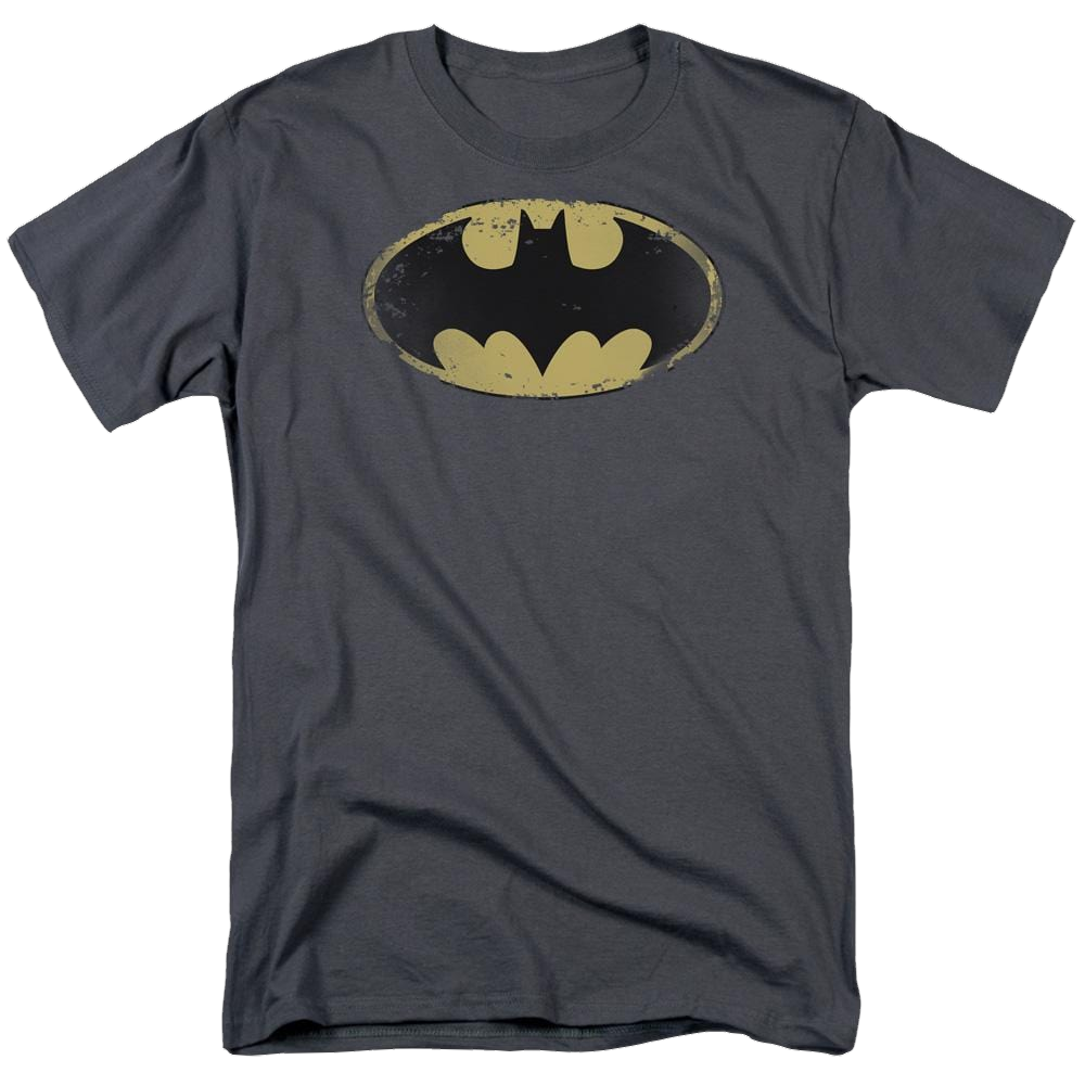 Batman Distressed Shield - Men's Regular Fit T-Shirt Men's Regular Fit T-Shirt Batman