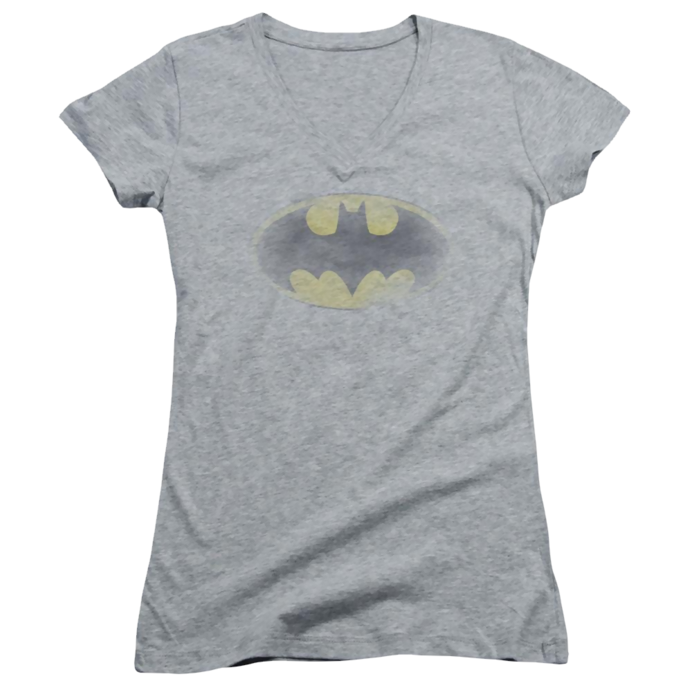 Batman Faded Logo - Juniors V-Neck T-Shirt Juniors V-Neck T-Shirt Batman