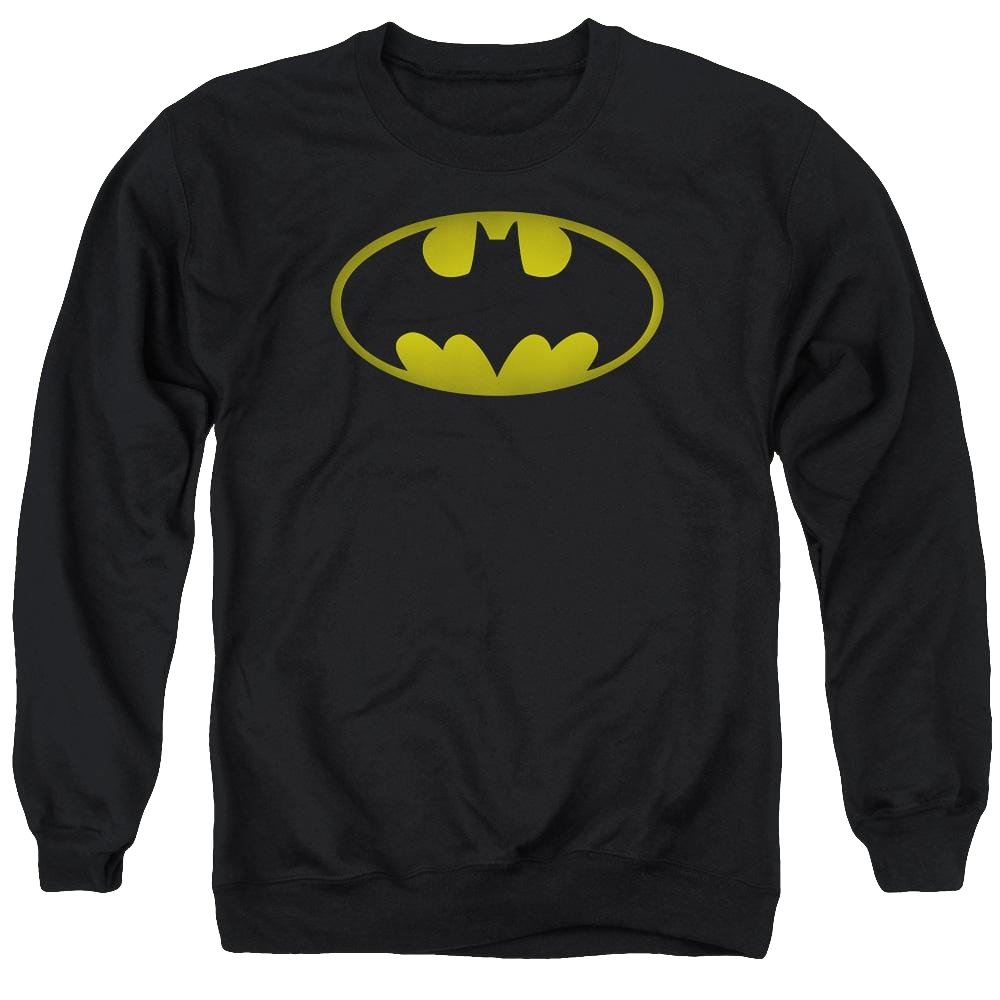 Batman Washed Bat Logo - Men's Crewneck Sweatshirt Men's Crewneck Sweatshirt Batman