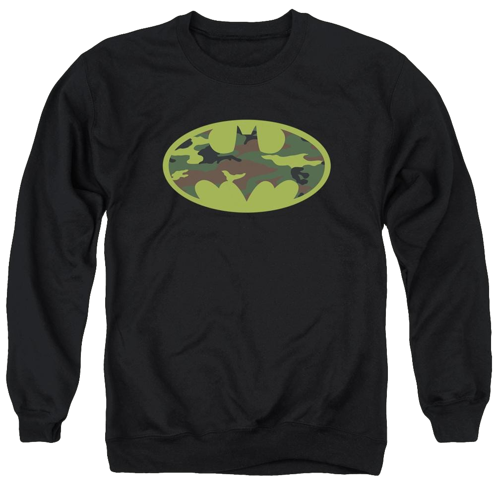 Batman Camo Logo - Men's Crewneck Sweatshirt Men's Crewneck Sweatshirt Batman