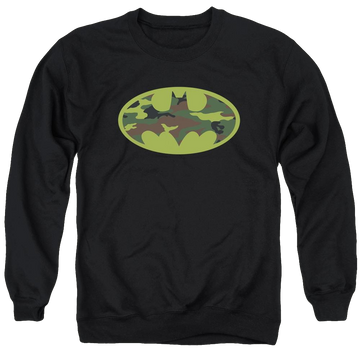 Batman Camo Logo - Men's Crewneck Sweatshirt Men's Crewneck Sweatshirt Batman