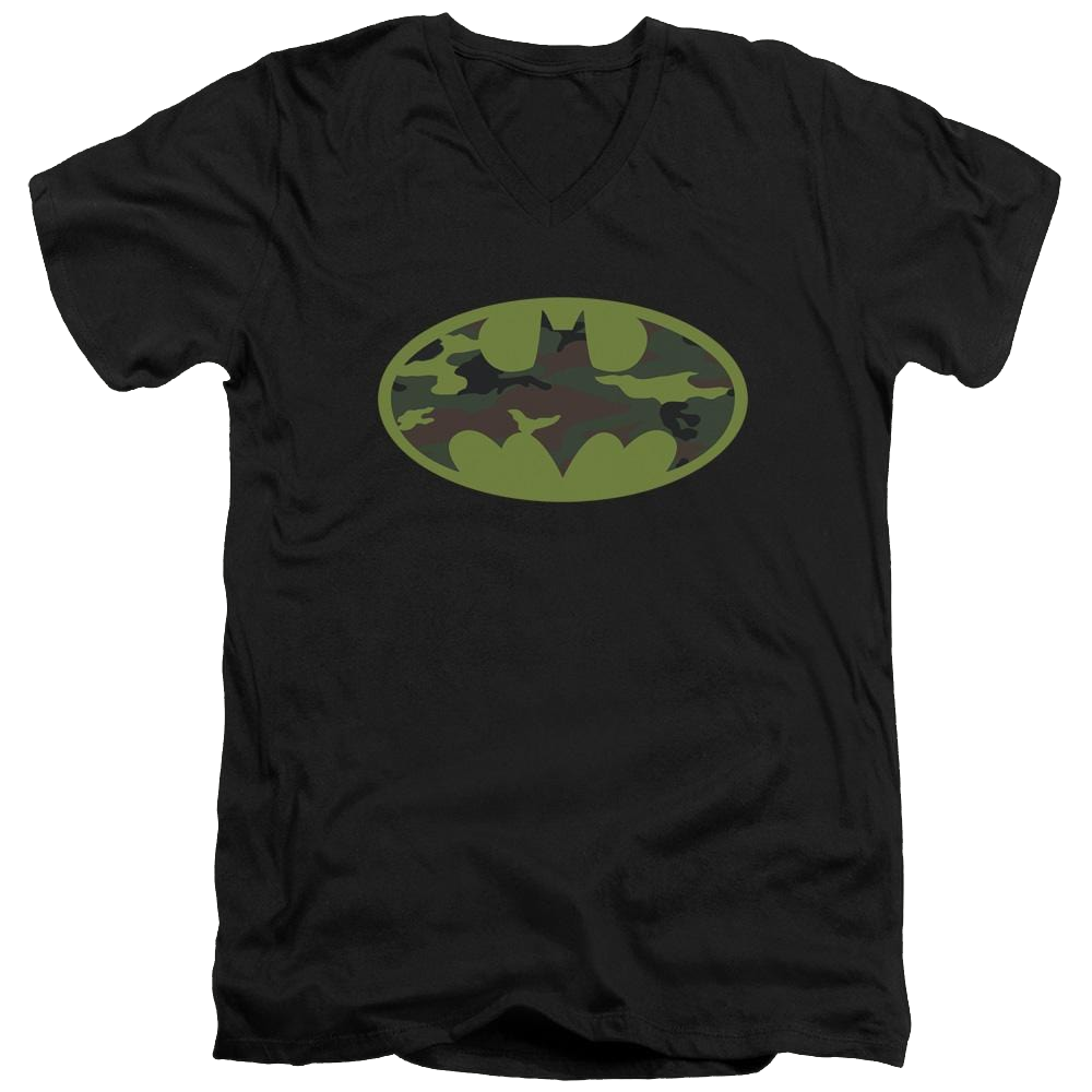 Batman Camo Logo - Men's V-Neck T-Shirt Men's V-Neck T-Shirt Batman