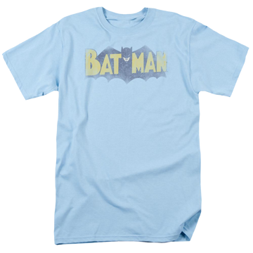 Light blue men's regular fit t-shirt with Dc Batman Vintage Logo graphic