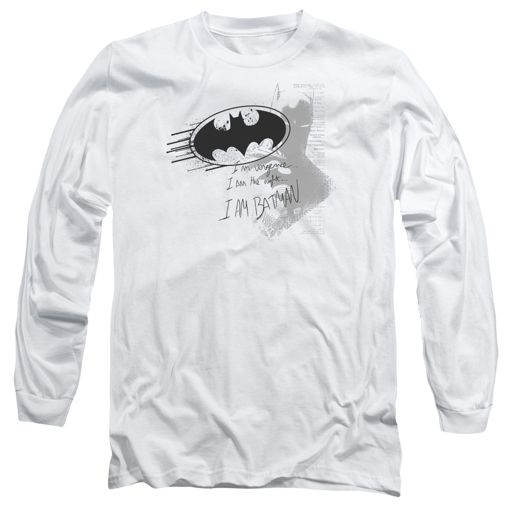 Batman I Am Vengeance - Men's Long Sleeve T-Shirt Men's Long Sleeve T-Shirt Batman